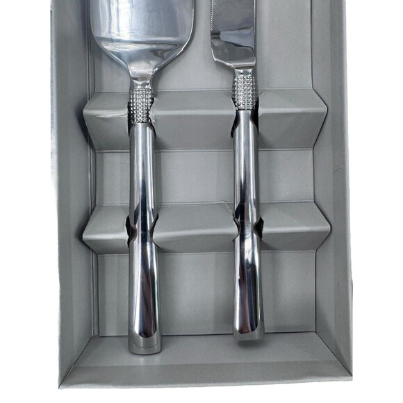 Neil Lane By Fortessa Two Piece Cake Service Fast Shipping - Picture 4 of 12